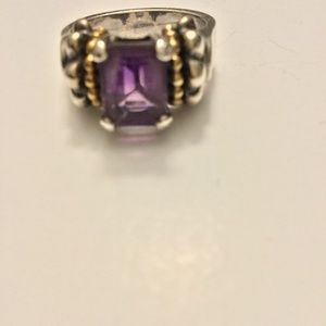 LAGOS Caviar Amethyst Ring Size 7